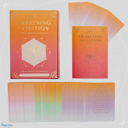 Boho ↡↟ Vibe Collection ↠ Awakening Intuition Oracle Card Deck and Guidebook