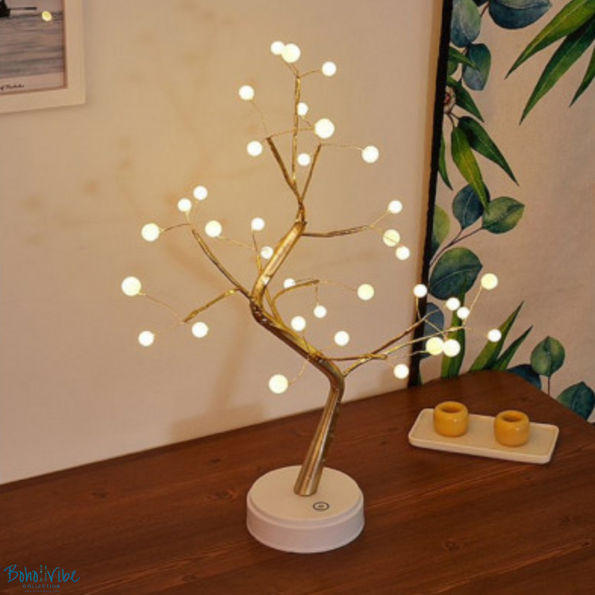 Boho ↡↟ Vibe Collection ↠ Bonsai Tree Branch Light Boho Lamp Zen Night Light