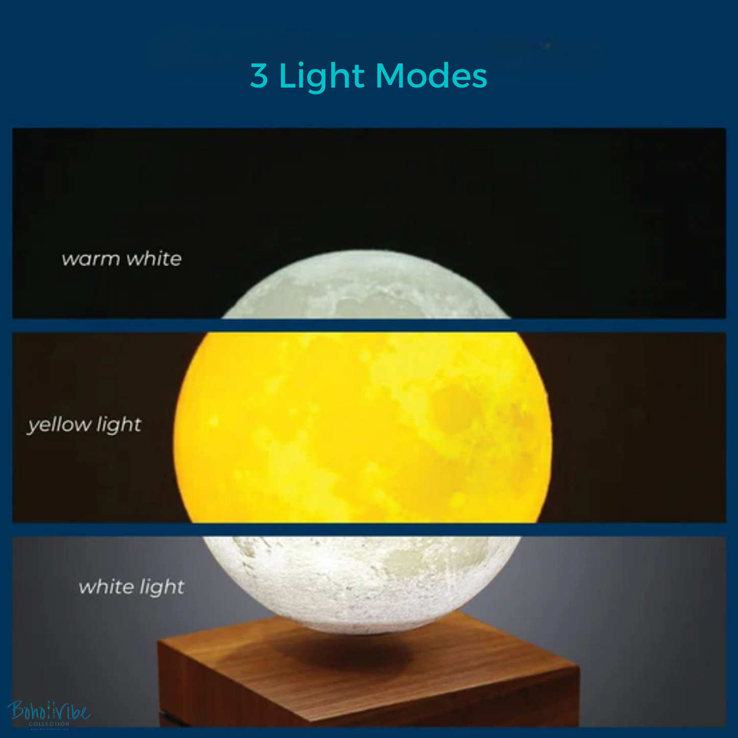 Magic Moon Floating Light Magnetic Moon Lamp Levitating LED Night Light ↡