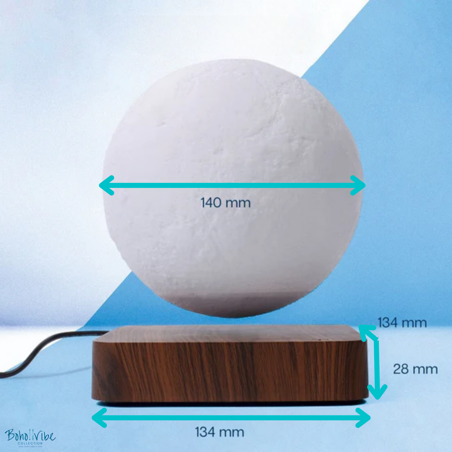 Magic Moon Floating Light Magnetic Moon Lamp Levitating LED Night Light ↡