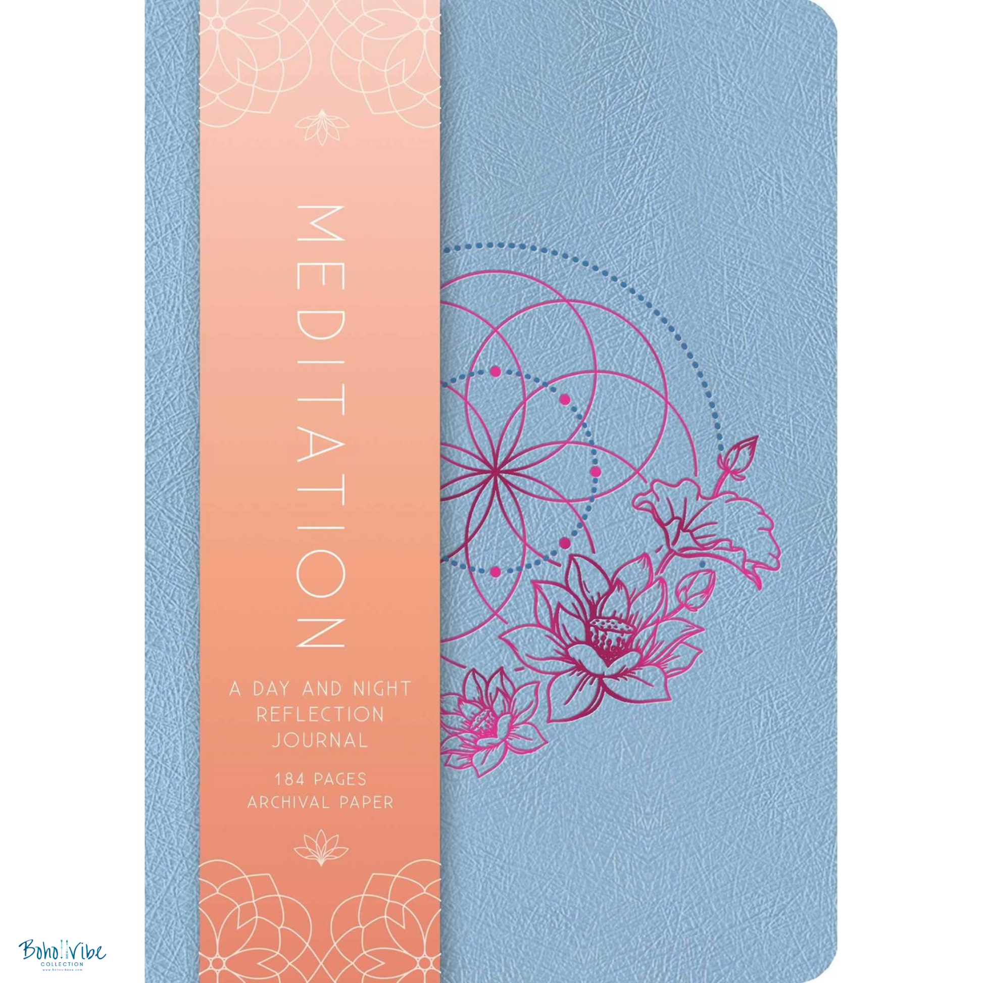 Boho ↡↟ Vibe Collection ↠ Meditation: A Day and Night Reflection Journal. Meditation Journal 