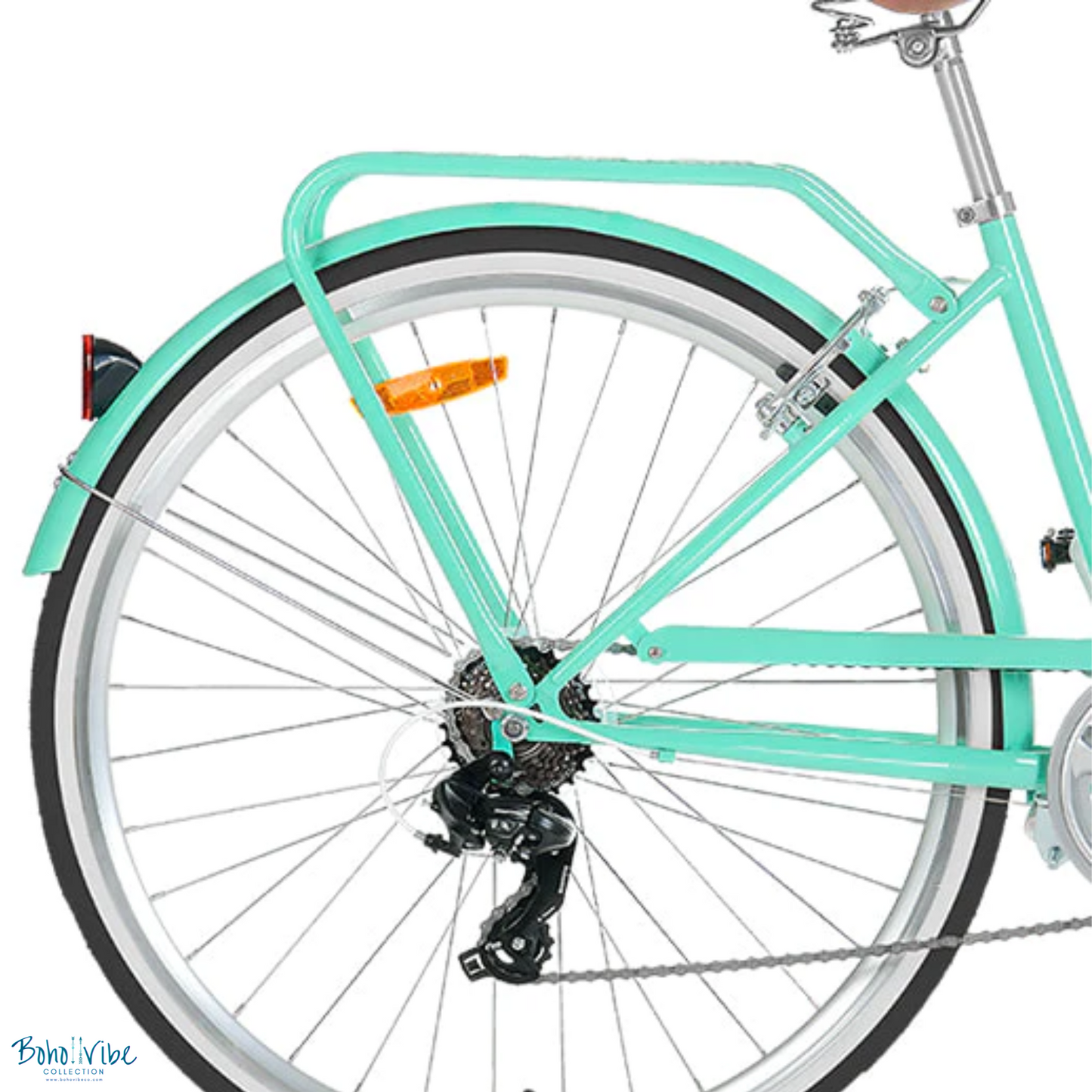 Boho ↡↟ Vibe Collection ↠  Vintage Cruiser Progear Pomona Coastal Commuter Bike Mint Ladies Teen 15" with Basket