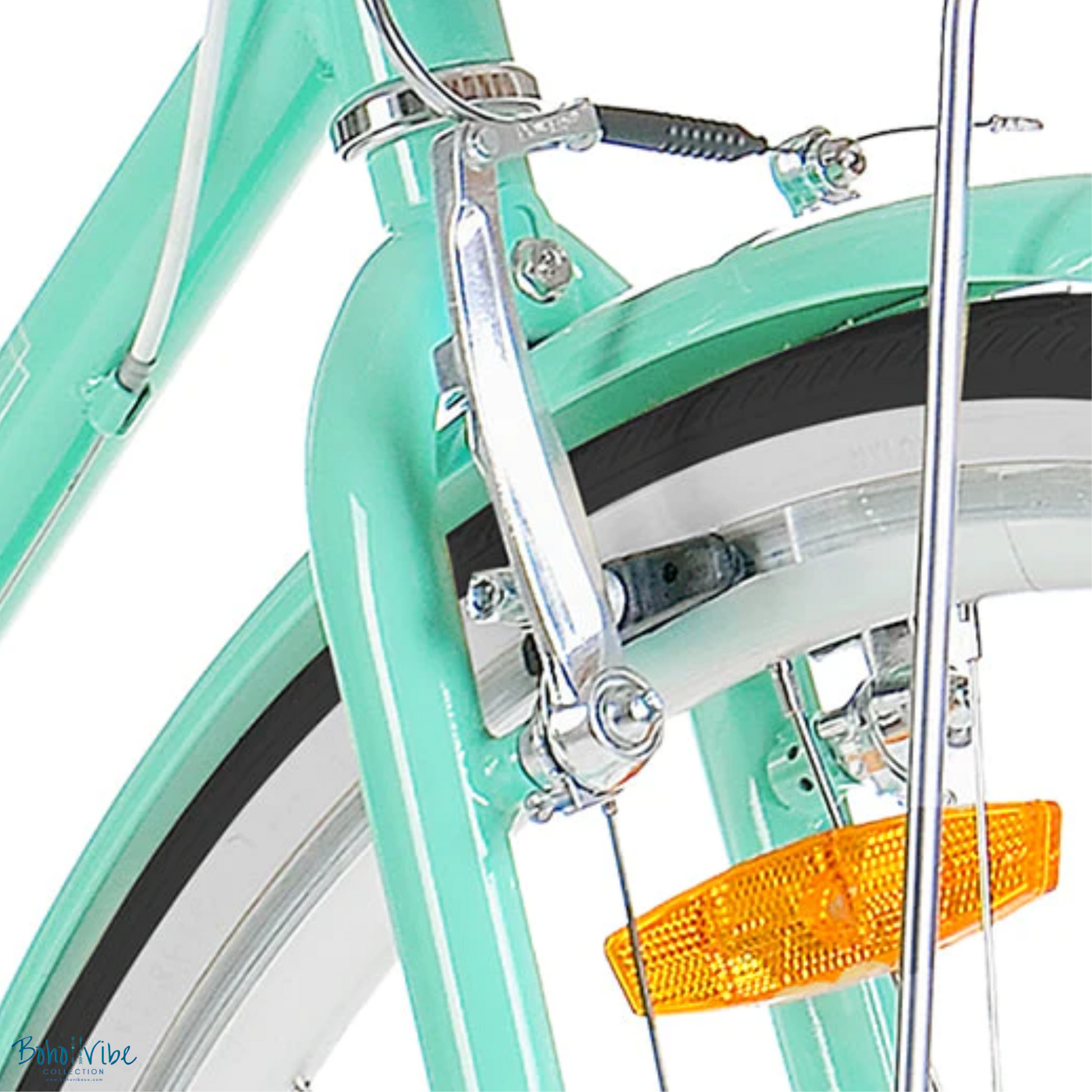 Boho ↡↟ Vibe Collection ↠  Vintage Cruiser Progear Pomona Coastal Commuter Bike Mint Ladies Teen 15" with Basket