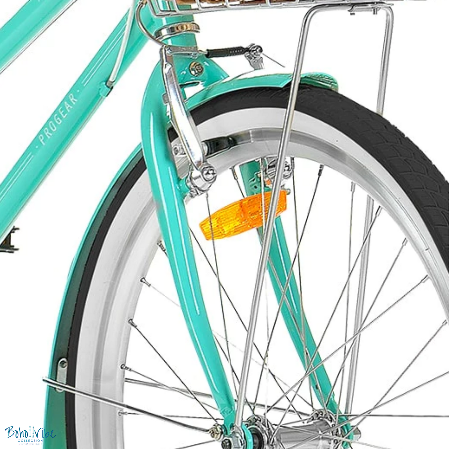 Boho ↡↟ Vibe Collection ↠  Vintage Cruiser Progear Pomona Coastal Commuter Petite Bike Mint Ladies Teen 13" with Basket 