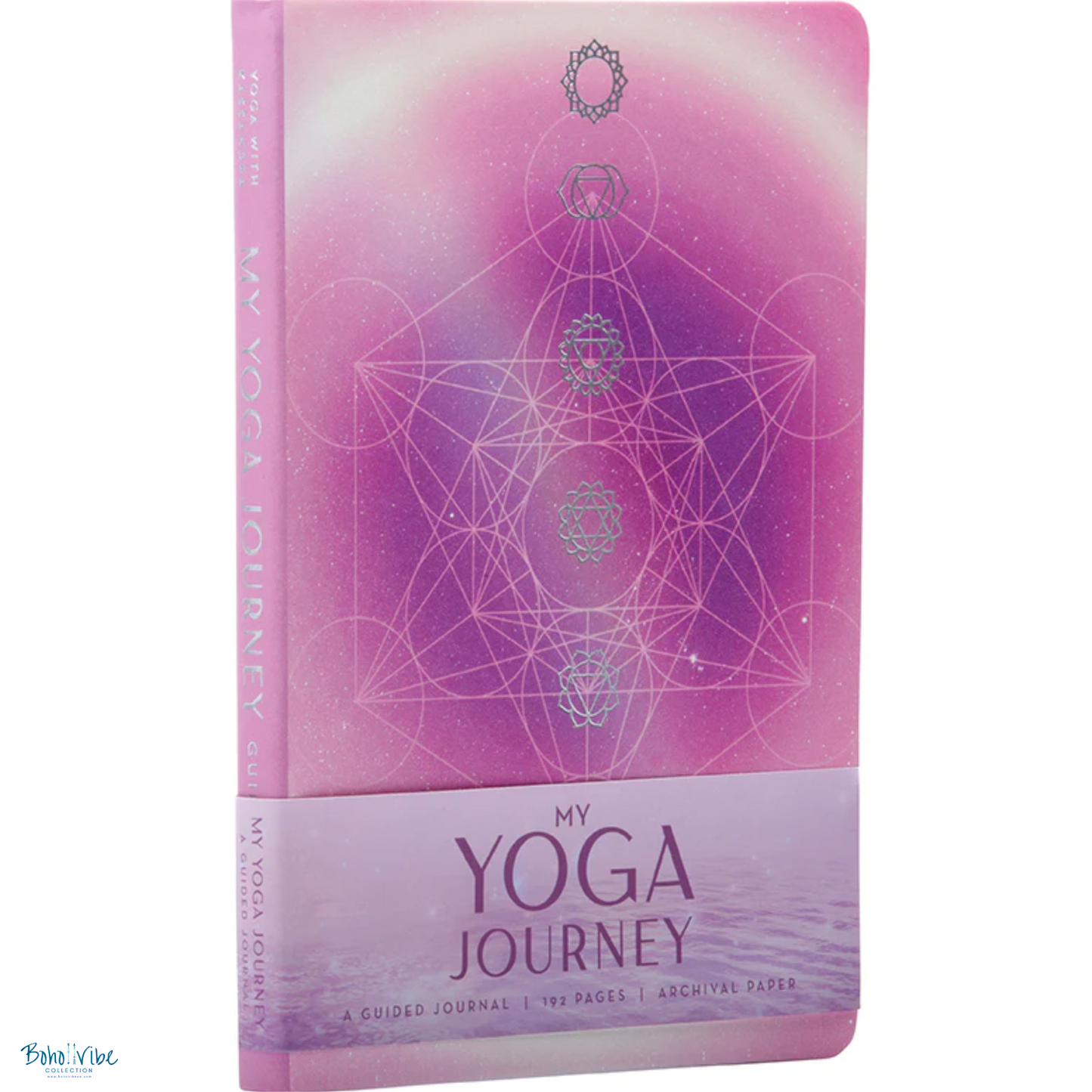 Boho ↡↟ Vibe Collection ↠ My Yoga Journey. A Guided Journal. Yoga Journal ↡