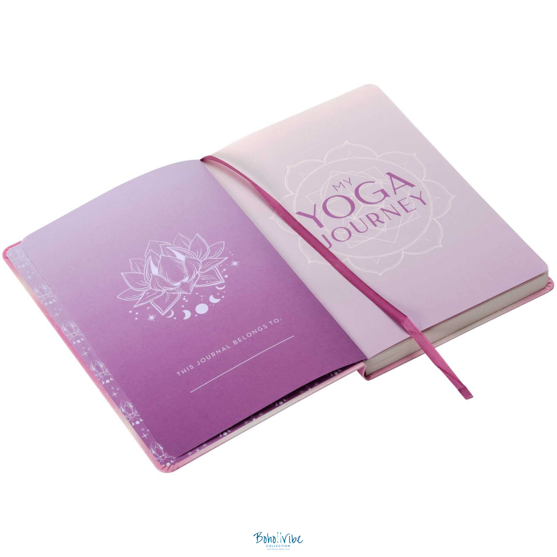 Boho ↡↟ Vibe Collection ↠ My Yoga Journey. A Guided Journal. Yoga Journal ↡