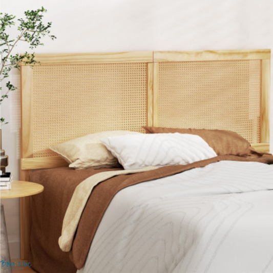 Boho ↡↟ Vibe Collection ↠ Rattan Bohemian Headboard Queen Size Bedhead 