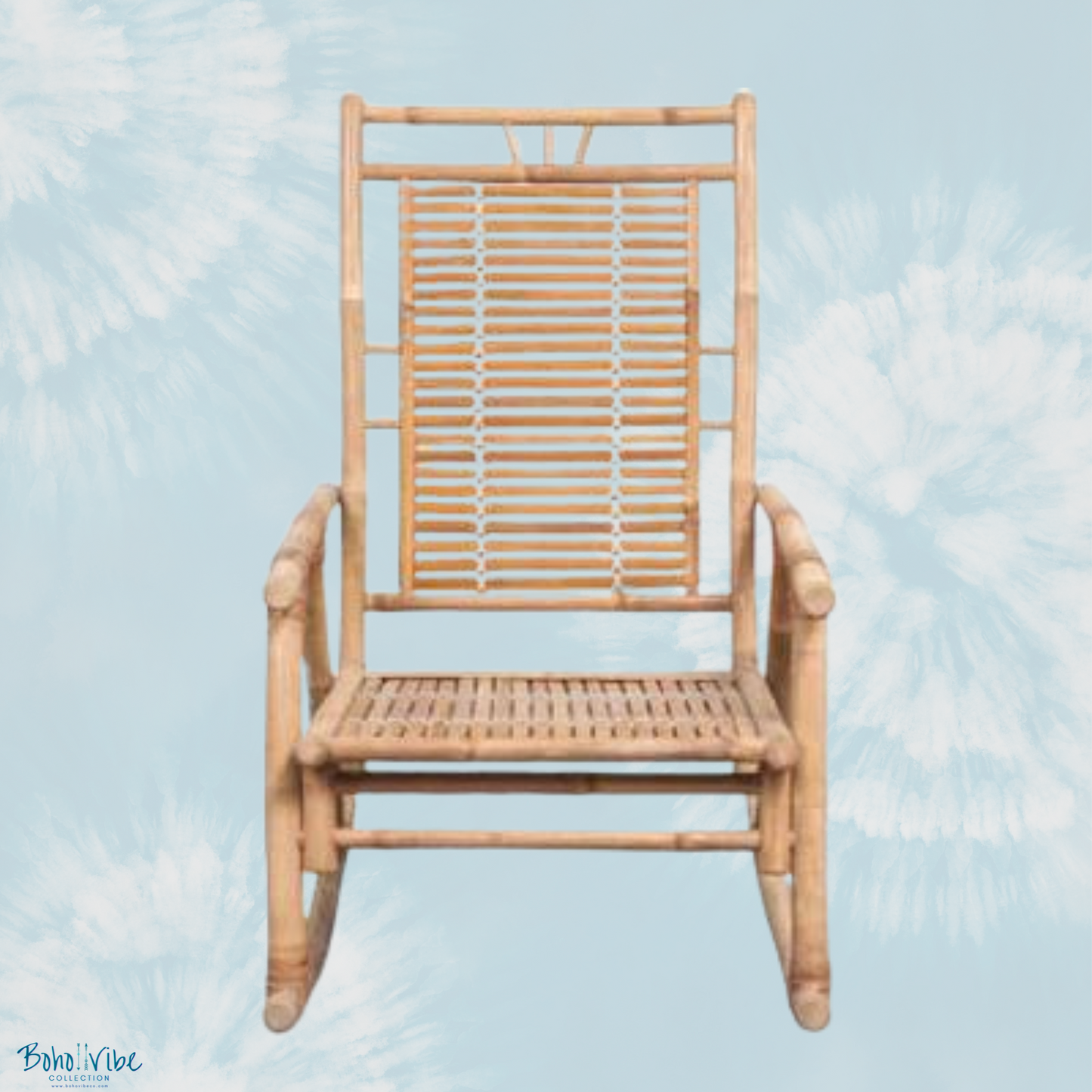 Boho ↡↟ Vibe Collection ↠ Bamboo Bliss Rocking Chair