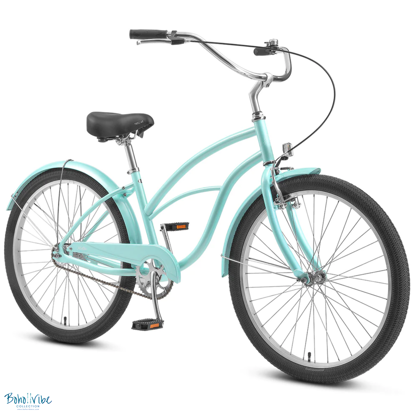 Boho ↡↟ Vibe Collection ↠ Malibu Cruiser Progear Vintage Coastal Commuter Bike Mint Ladies Teen 15"