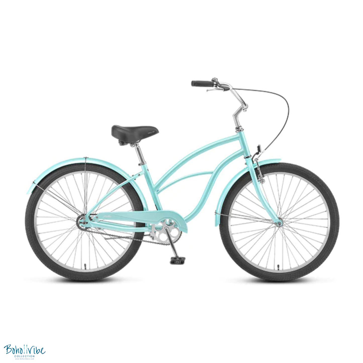 Boho ↡↟ Vibe Collection ↠ Malibu Cruiser Progear Vintage Coastal Commuter Bike Mint Ladies Teen 15"
