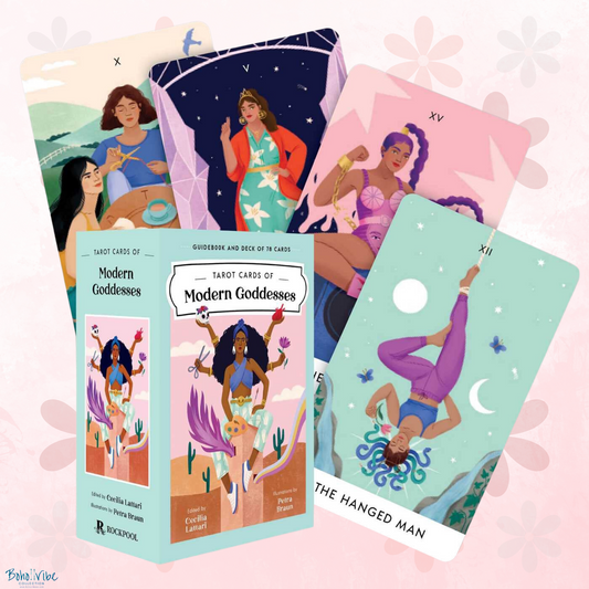 Boho ↡↟ Vibe Collection ↠ Tarot Cards of Modern Goddesses Deck & Guidebook