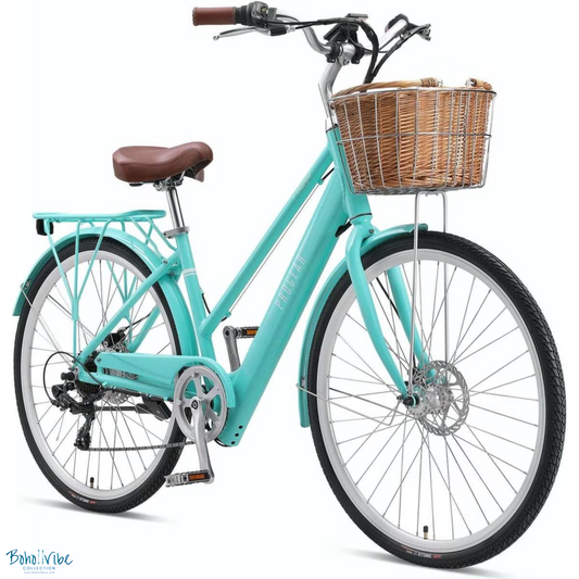 Boho ↡↟ Vibe Collection ↠ Retro Electric Bike Progear Seaform E-Classique Vintage Teal Coastal E-Bike