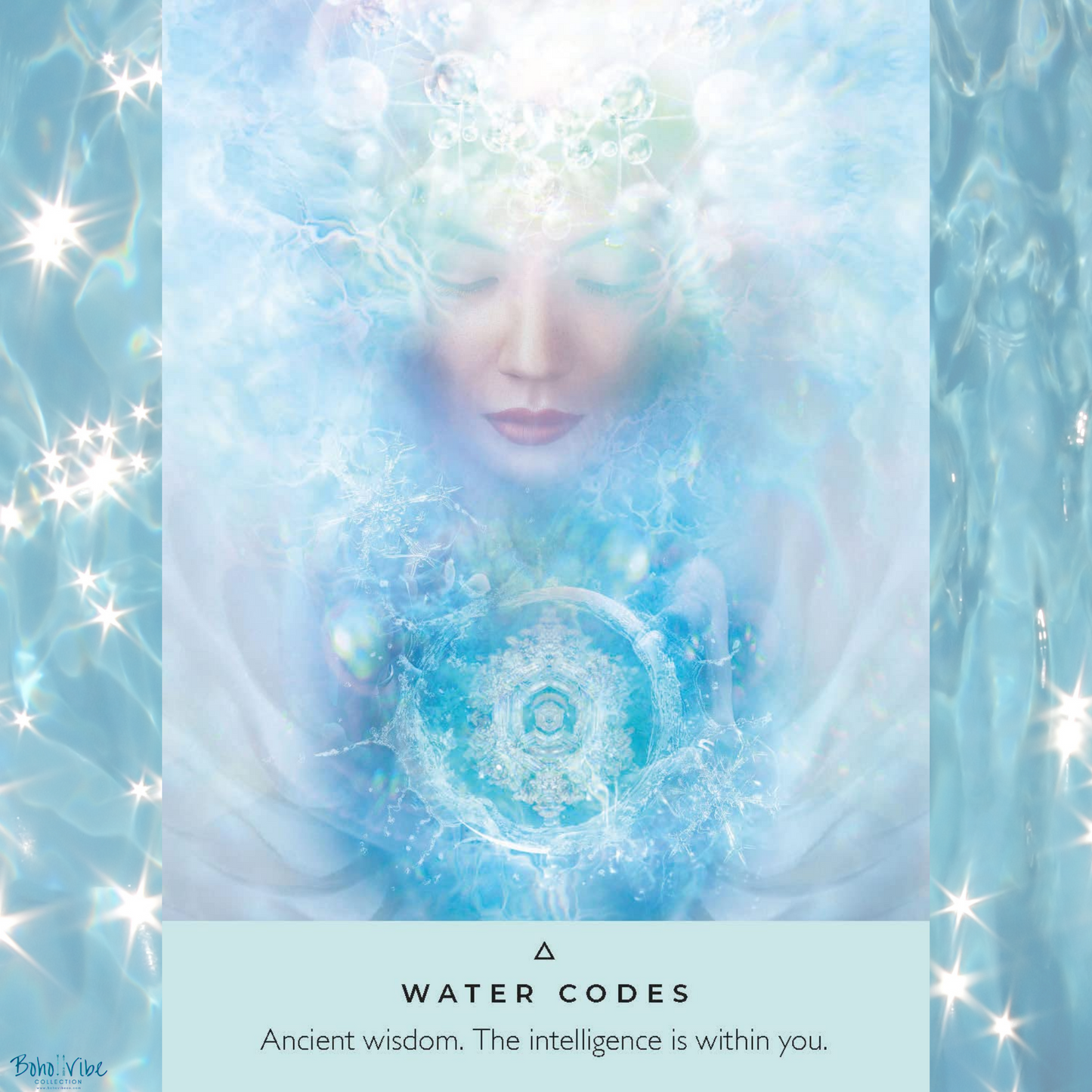 Boho ↡↟ Vibe Collection ↠ The Healing Waters Oracle Card Deck and Guidebook