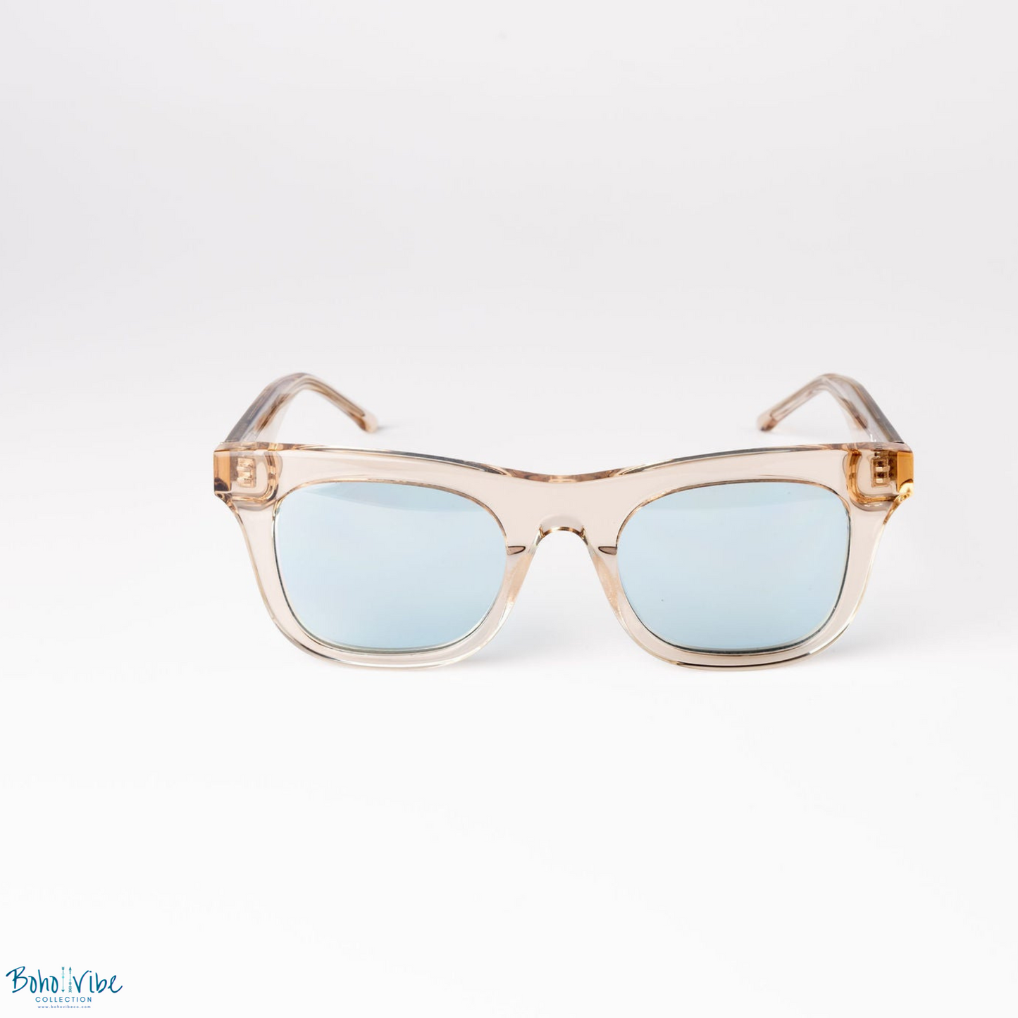 Boho ↡↟ Vibe Collection ↠ The Ike Oat Blue Sunglasses 