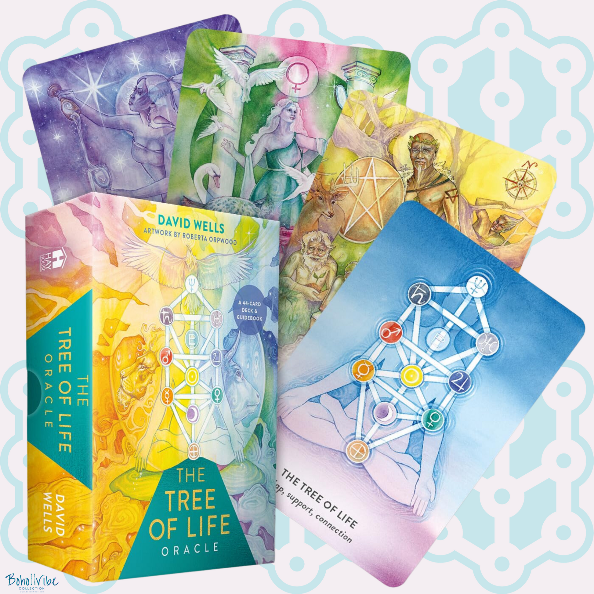 Boho ↡↟ Vibe Collection ↠ Tree of Life Oracle Card Deck and Guidebook