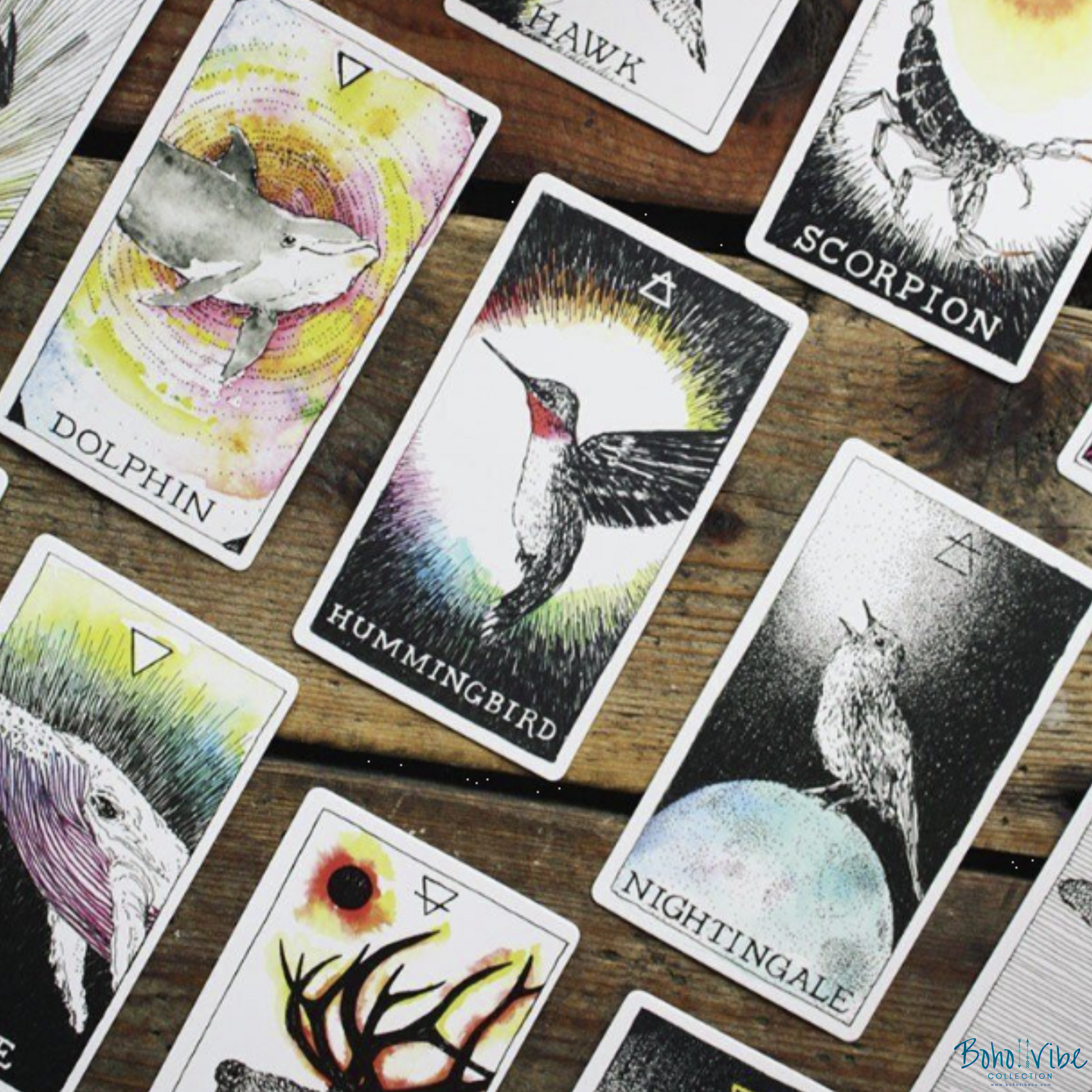 Boho ↡↟ Vibe Collection ↠ The Wild Unknown Animal Spirit Deck and Guidebook