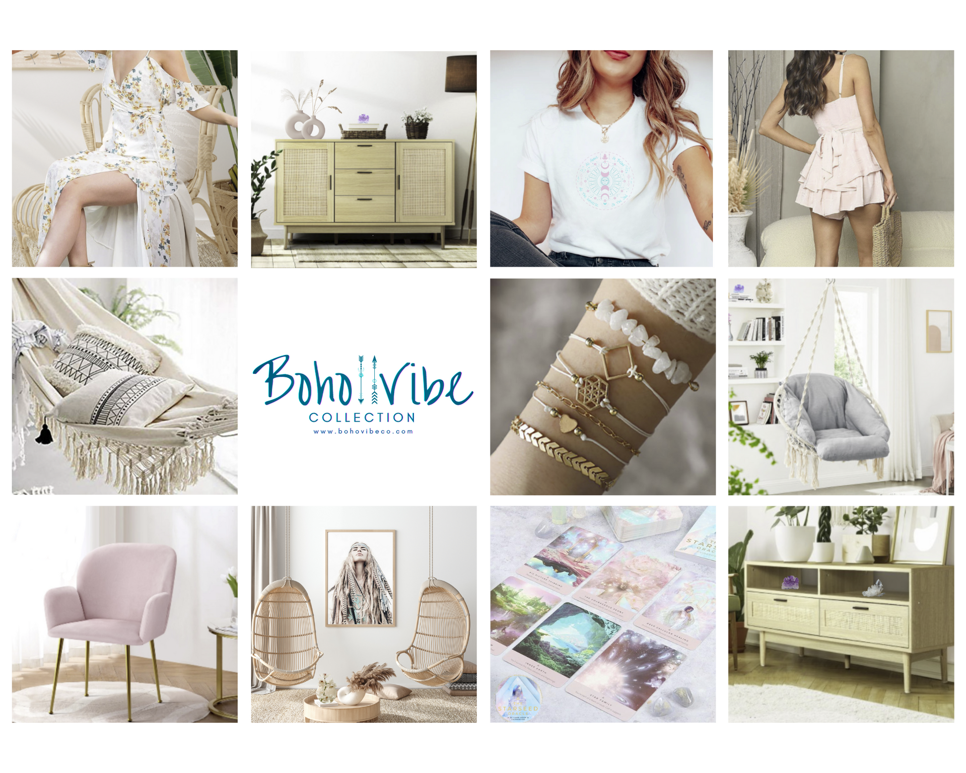 Boho ↡↟ Vibe Collection ↠ Floral Print Wrap Boho Chic Maxi Evening Dres