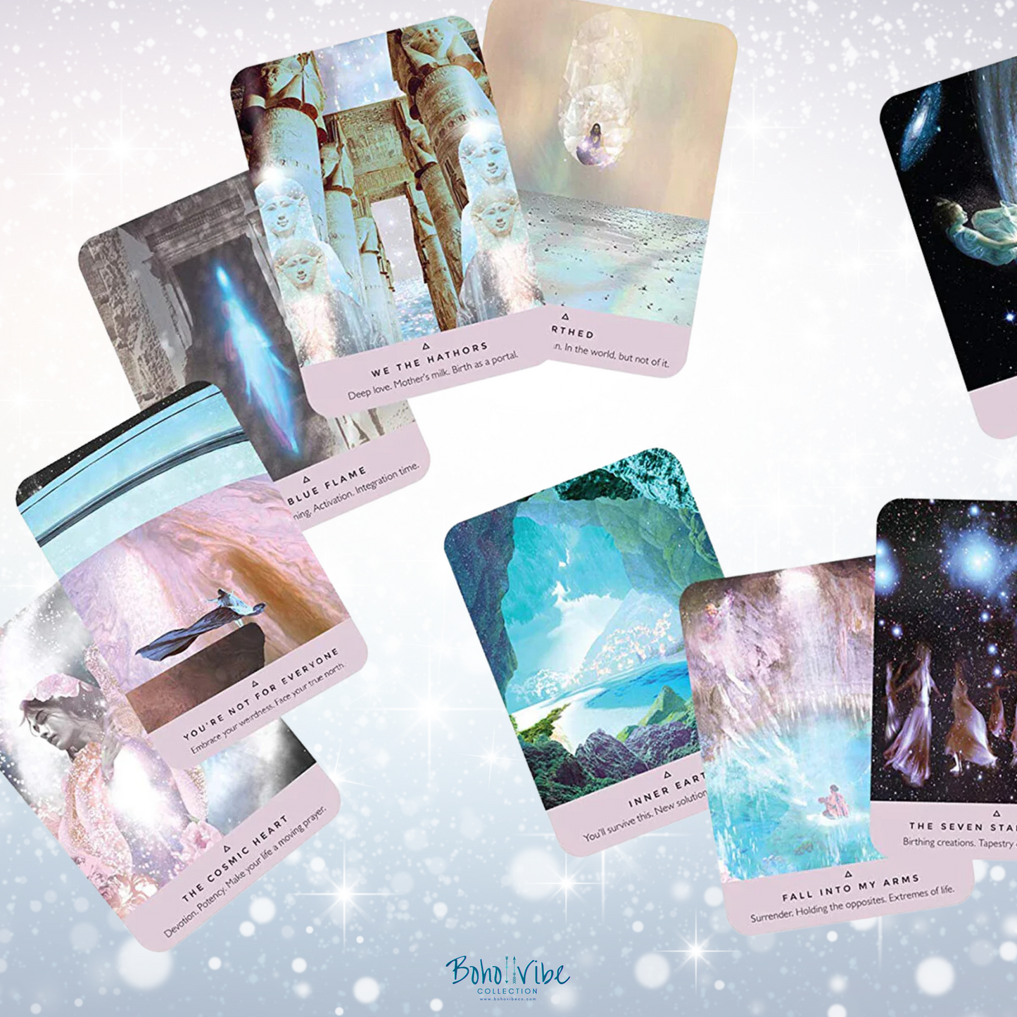 Boho ↡↟ Vibe Collection ↠ The Starseed Oracle Cards and Guidebook